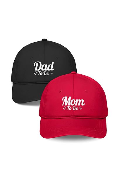 GYES Dad & Mom 2-Piece Cap Baseball Cap Set Circle Universal Hat