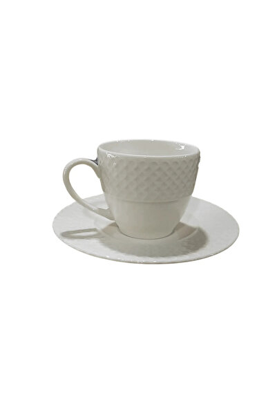 Kütahya Porselen Bone Iron Çay Fincanı Tabaklı BNIRN02CT00