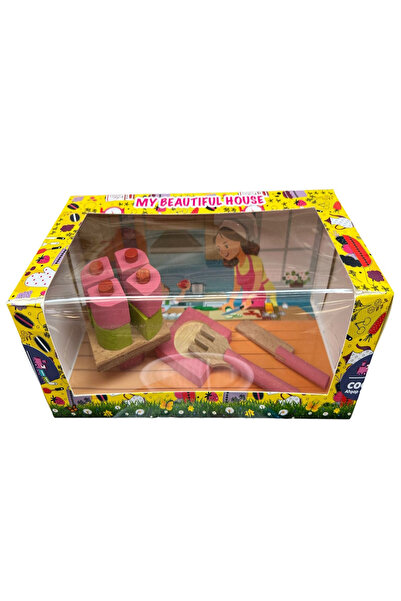 Gökmen Oyuncak Ahşap Oyuncak Çay, Kek, Ocak Setleri 9 asorti