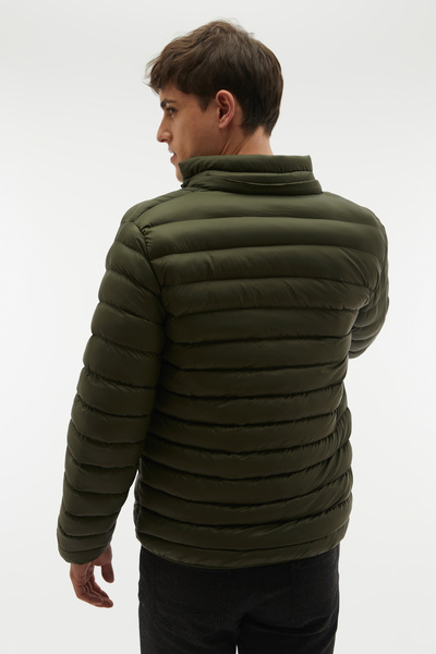 Mudo Quilted Stand Collar Hooded Puffer Jacket