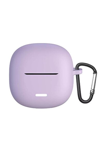 Microsonic Xiaomi Redmi Buds 6 Lite Kılıf Askılı Mat Silikon Lila