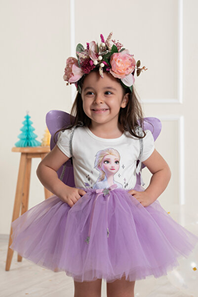 DUCA Ribbon Detailed Fluffy Tutu Skirt / Gray Color