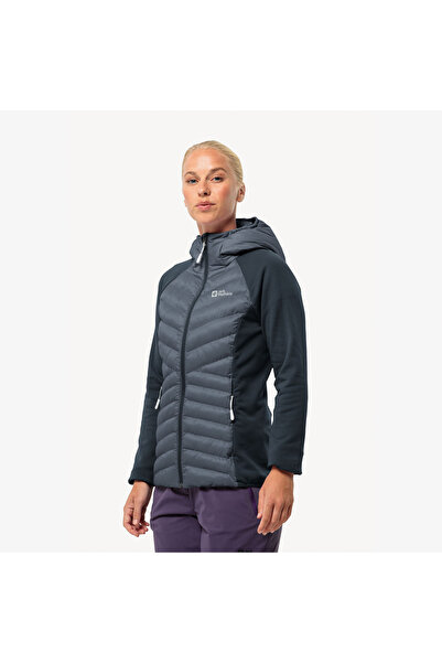 Jack Wolfskin Routeburn Hybird Kadın Siyah Mont