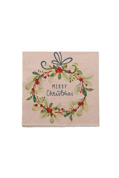 alouette New Year's Wreath Napkin - Set of 20