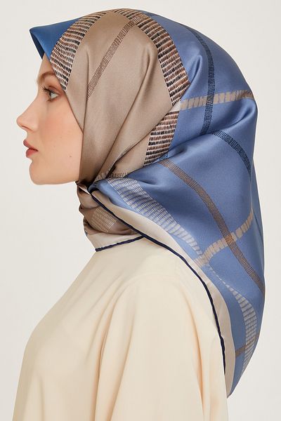 Armine Κασκόλ 100% Twill Silk με σχέδιο |   9206d-6