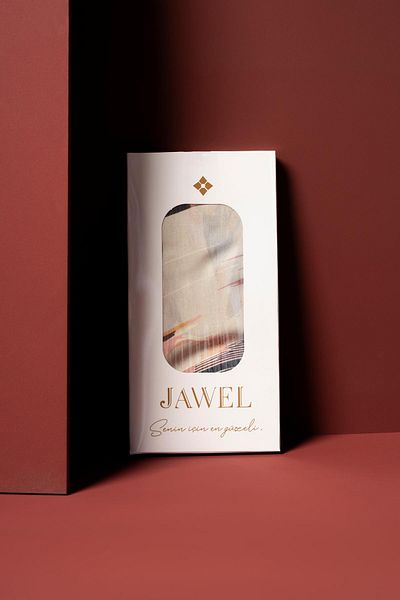 JAWEL 90X90 cm Soft Women's Scarf - Digital Printed Brush Pattern