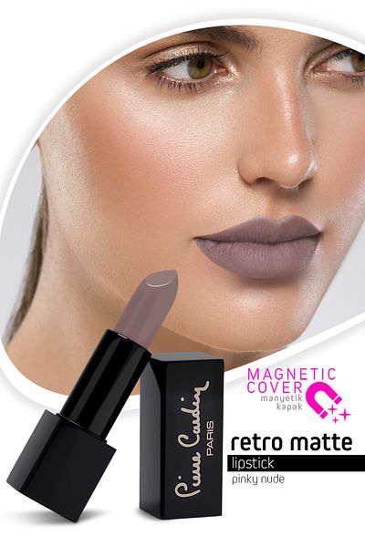Pierre Cardin Retro Matte Lipstick - Pinky Nude - 133