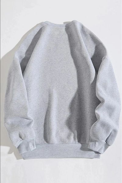 GYES Shark Printed Sweatshirt Wide Fit Ribbed Crew Neck