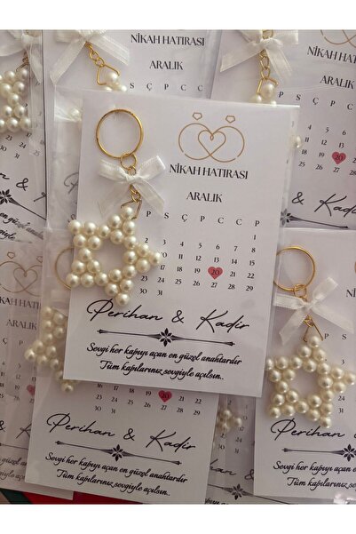 KeerS Inci Yıldız Anahtarlık Düğün Nikah Nişan Söz Hediyelik 15 Adet