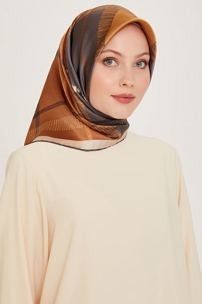 Armine Κασκόλ 100% Twill Silk με σχέδιο |   9206-09