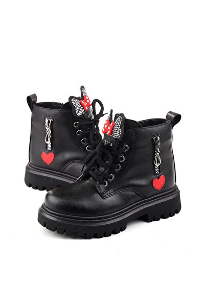 Papuçsepeti Papuç Sepeti 4181 Kaymaz Termo Taban Fermuarlı Kız Çocuk Bot