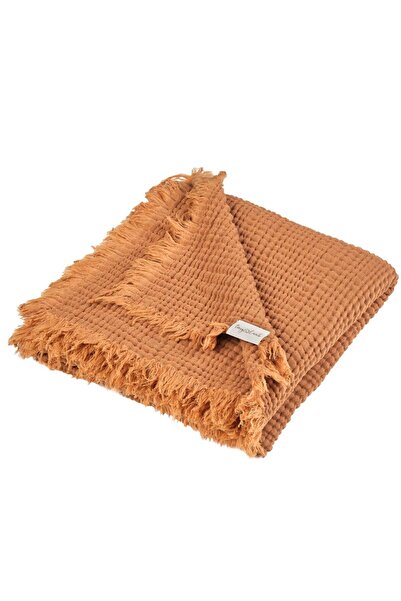 tinylamb Brighton 100X120Cm Organic 4 Layer Dark Mustard Color Muslin Blanket