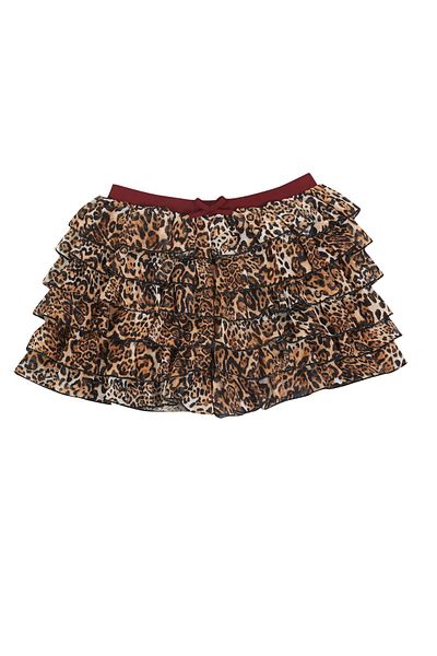 La Sarta Κοντή κοντή φούστα Rummos Leopard Tulle Frilly