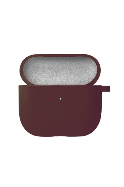 Microsonic Airpods 4.Nesil / ANC Liquid Silicone Lansman Bordo
