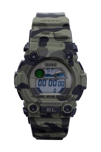 Astro Men's Digital Grey Dial Watch - A21901-PPHB