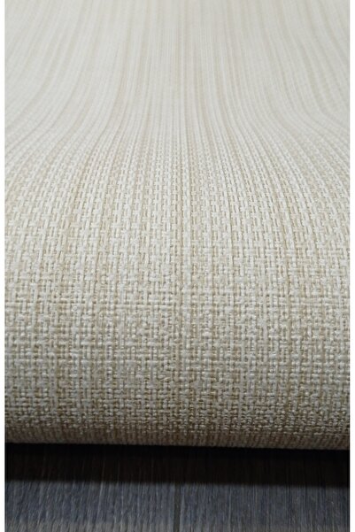 Oskar hasır desenli Krem rengi duvar kağıdı