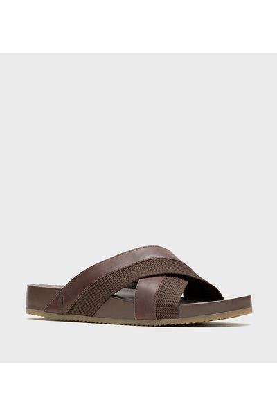 Hush Puppies Dark Brown Men's Flat Sandals