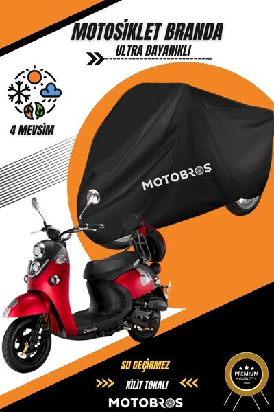 Motobros دراجة نارية كوبا العصرية باللون الأسود المقاوم للماء - القماش الأكثر...