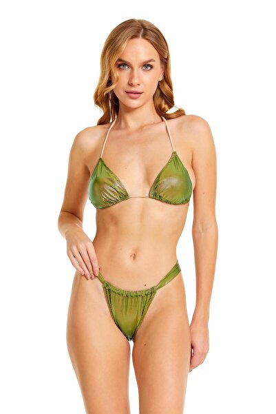 Argento Brazilian Üçgen Bikini Takımı Gold
