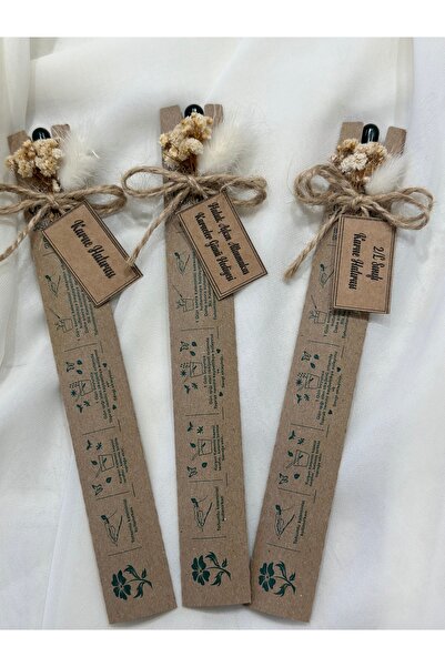 KRVTASARIM Hediyelik Tohum Kalem Karne Hatırası 10 adet  Doğal Renk