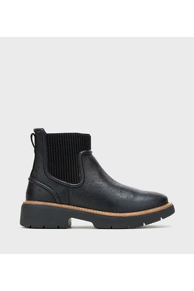 Hush Puppies حذاء الكاحل الأسود للنساء
