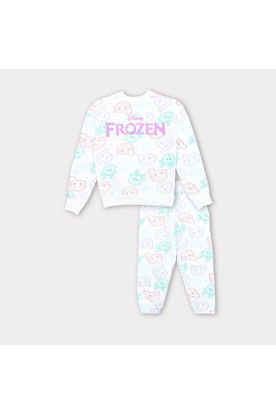 Frozen طقم سويت شيرت وبنطلون رياضي للبنات الصغار
