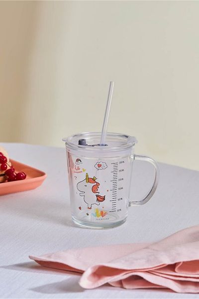 Karaca Bobby Mug with Straw 400 ml