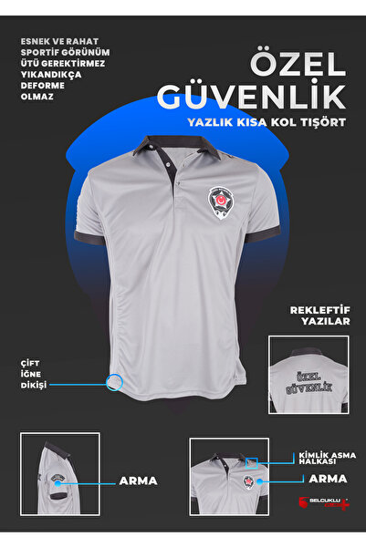 Selçuklu Plus تي شيرت جديد للسلامة الخاصة للموظفين العامين بأكمام قصيرة يتواف...