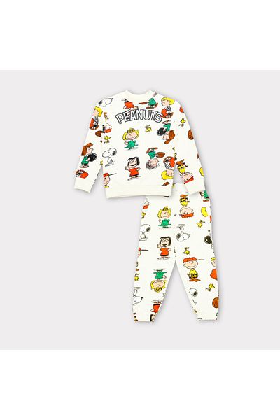 SNOOPY Toddler Girls Sweatshirt and Joggers Set