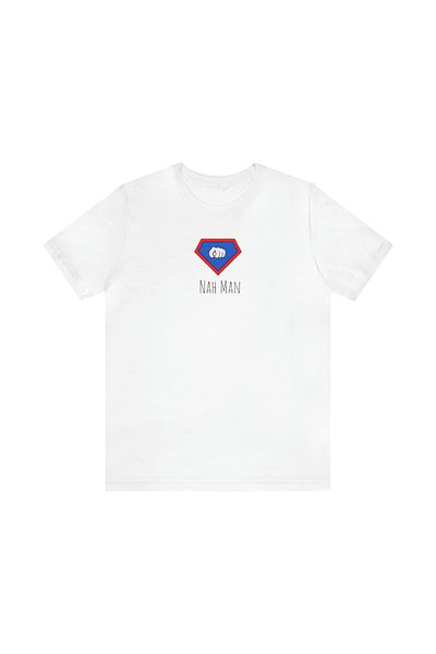 IVART Nah Man-superhero-unisex -100% βαμβακερό κοντομάνικο μπλουζάκι με λαιμόκοψη