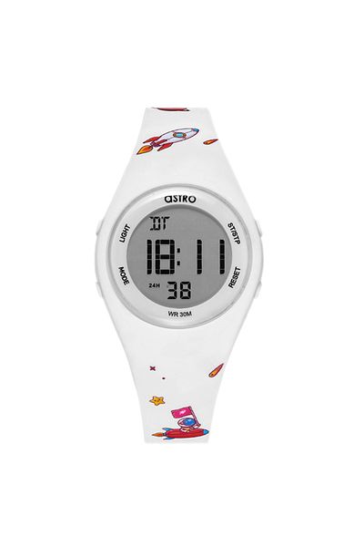 Astro Kids Digital White Dial Watch - A23904-PPWW-SP