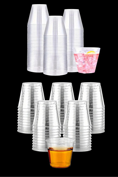 Özkan Ambalaj Temizlik Sert Plastik Şeffaf Mika Bardak İçecek Bardağı 25 Adet...