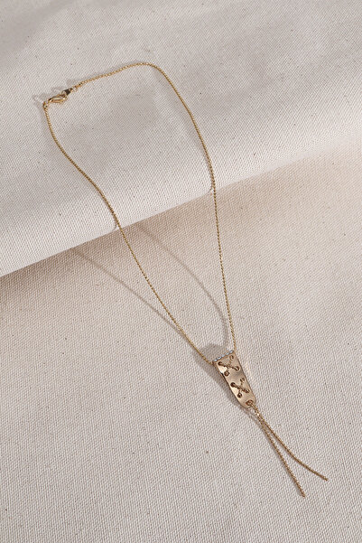 LA PERRY ACCESSORIES Gold Color Necklace with Chain Detail