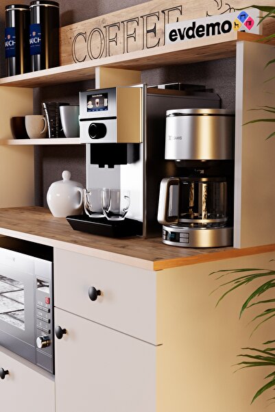 Evdemo Barista Kahve Köşesi Çok Amaçlı Dolap Atlantik Çam