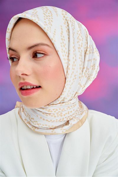 carell Μπεζ κασκόλ Twill