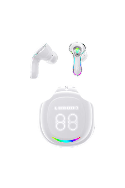 Nettech Nt-bth27 Işıklı Kulakiçi Bluetooth Kulaklık - Beyaz