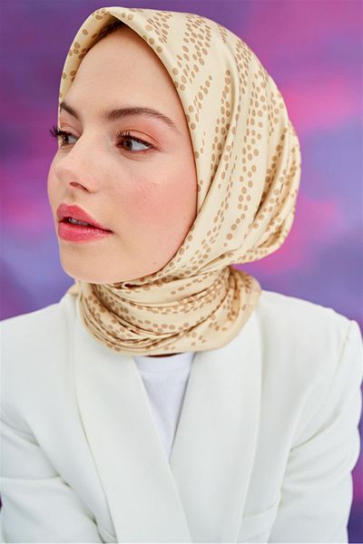 carell Yellow Drop Twill Scarf
