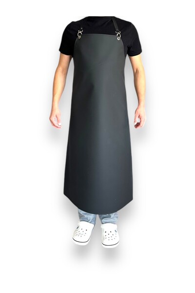 Home Bekiz Aşçı Kepleri Suni Deri Master Chef Mutfak Önlüğü Siyah