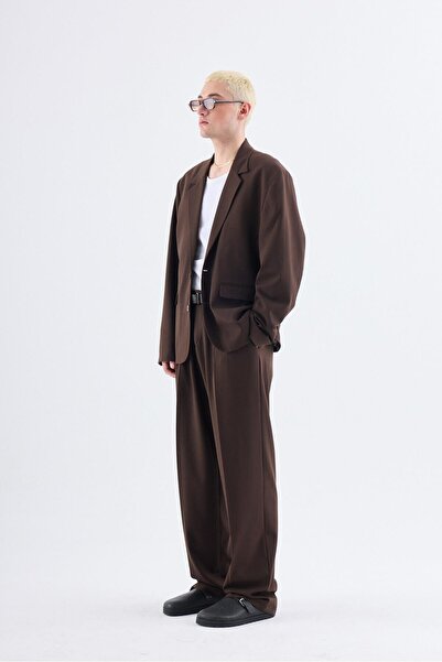 Vamos Oversize Brown Color Classic Suit