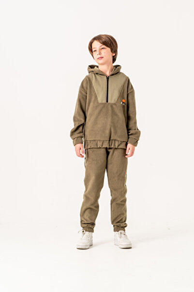 Mışıl Kids Комплект анцуг за момчета от бродиран полар