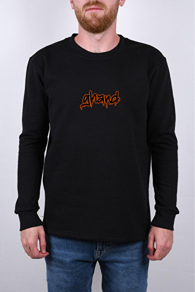 GHAND Printed 2 Thread Cycling Collar Sweatshirt