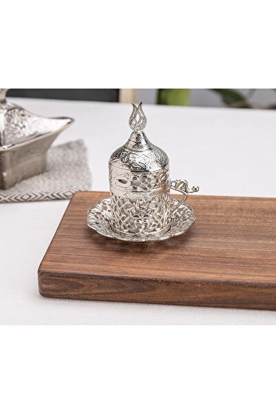 KT HOME Coffee Set Coffee Cup Set for 6 People Turkish Coffee Cup with Tray Coffee Espresso Pearl