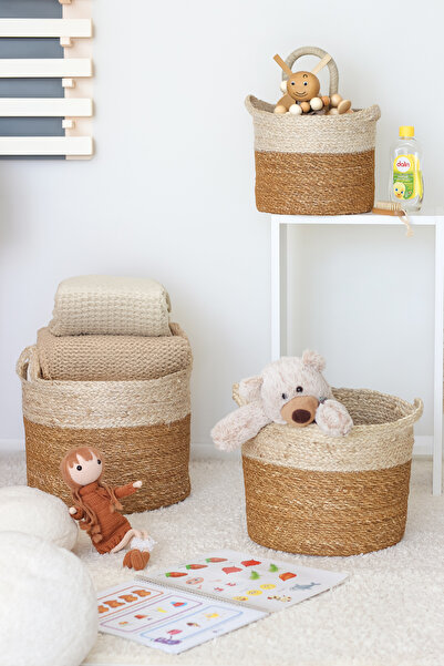 DECHAUS Natural Hasır Sepet / Saksılık