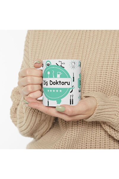 sıradışıhediyem kişiye özel diş doktoru kupa bardak diş doktoruna hediye dokt...