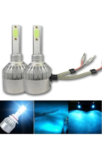 Tiger Marketing H7 Buz Mavi Led Xenon Far Sis Ampulu Şimşek Etkili