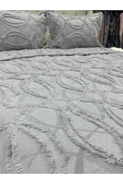 Çapa Home Anchor Home 3 Pieces Embroidered Double Bed Cover
