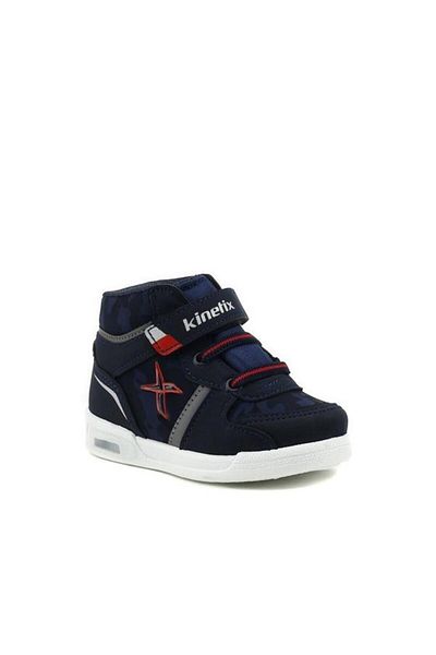 Kinetix Kreja Pu Hi 3pr Navy Blue Boy's High Sneakers