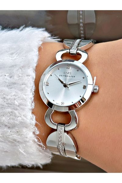 Romanson Special Design Steel Band Steel Case 5 Atm Waterproof Women's Wristwatch 1554.01