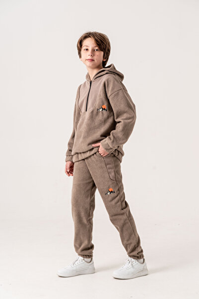 Mışıl Kids Комплект анцуг за момчета от бродиран полар