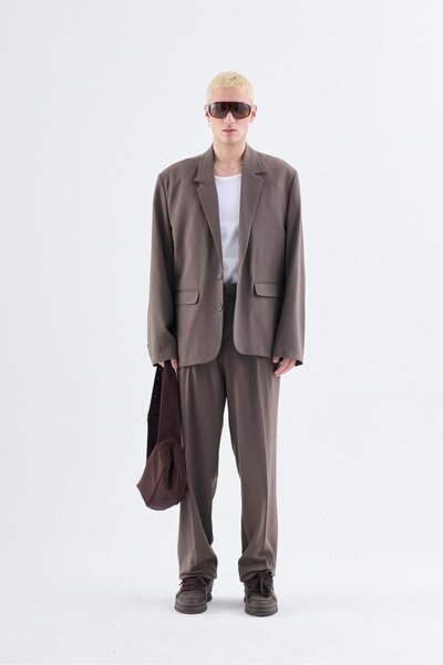 Vamos Klasik Oversize Takım Elbise Vizon